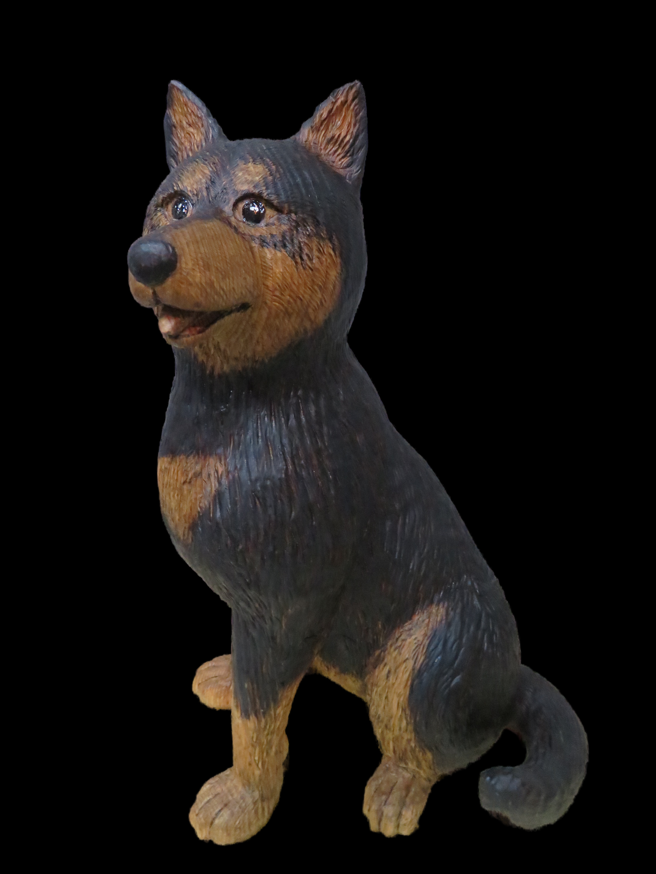 柴犬 木彫り